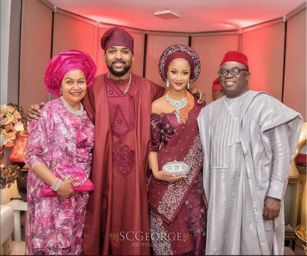 Official Photos From Banky W and Adesua Atomi's Introduction