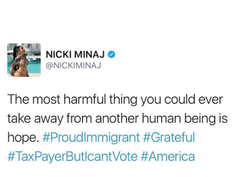 Read What Nicki Minaj Says About Donald Trump's Immigrant Ban
