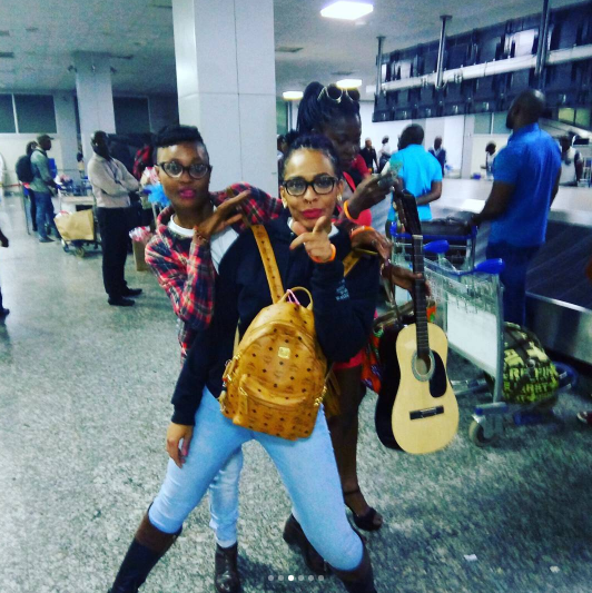 #BBNaija TBoss Received at the Airport by 2Baba Idibia (Photos/Video)