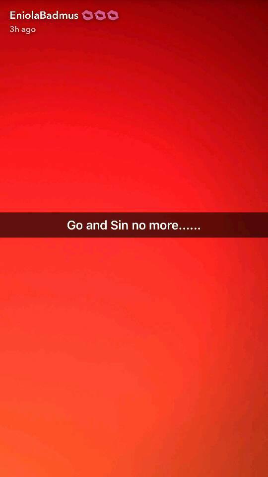 'Go and Sin No More'- Eniola Badmus Forgives Sophia Momodu After Snapchat Beef