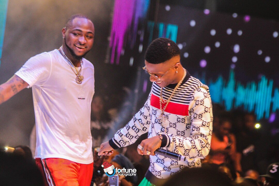 Checkout How Much Wizkid's Outfit to Davido's Concert is Worth