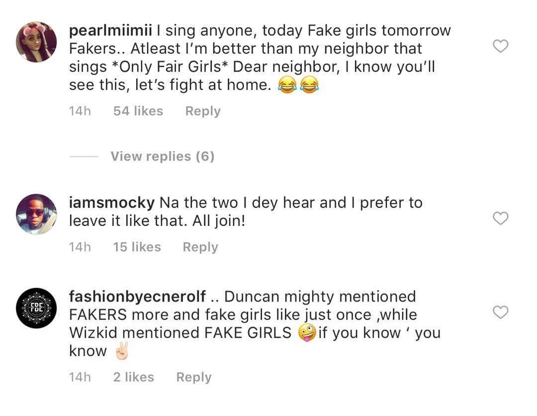 'Fakers or Fake Girls?'... Nigerians Are Confused Over Duncan Mighty and Wizkid's 'Fake Love' Song