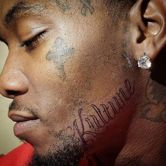 Offset tattoos Name of Daughter with Cardi B on his Face