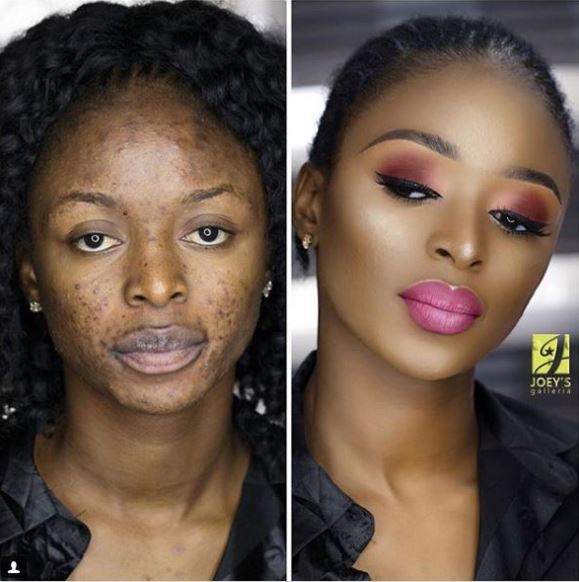 Amazing 'Before And After' Makeup Transformation