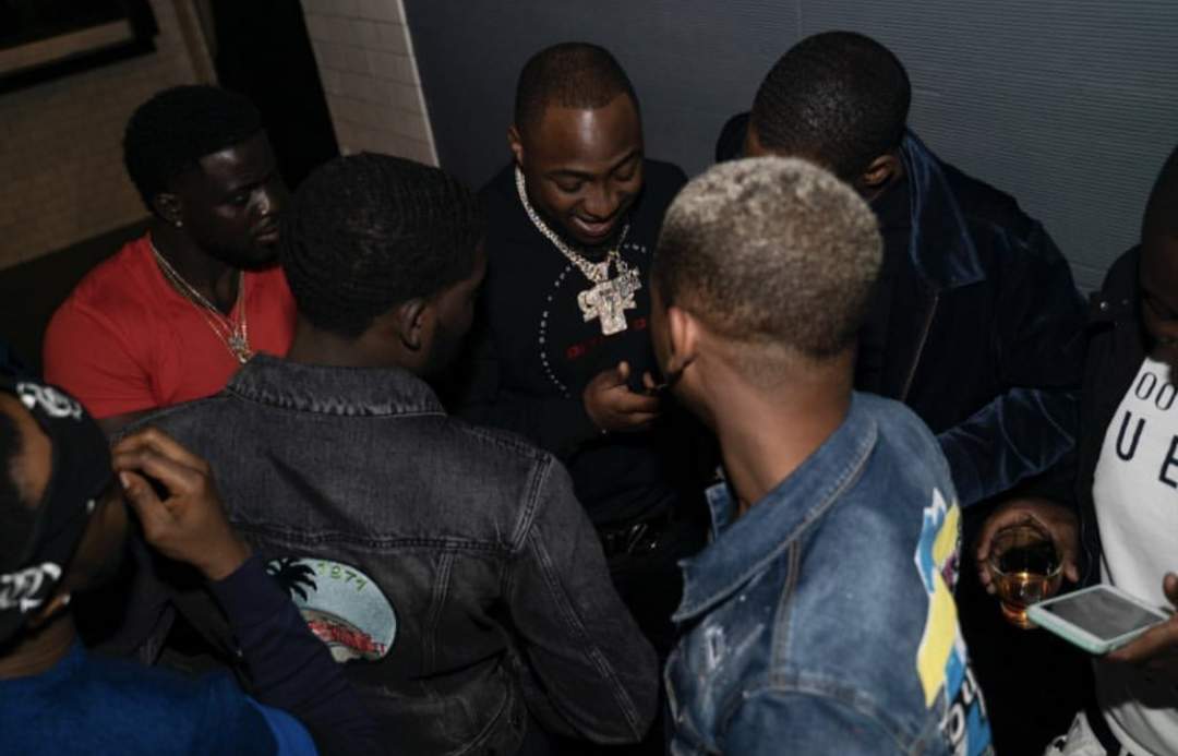 Davido holds birthday dinner with family in the United States (Photos)