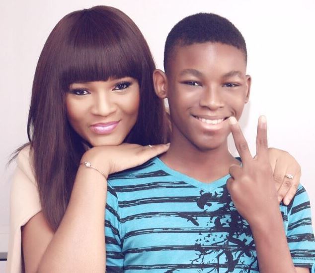 Omotola's Second Son Is Excited Over Birthday Messages From Man City Striker, Sergio Aguero (Photo)