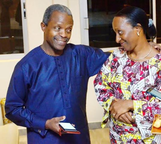 Vice President Yemi Osinbajo's Wife, Dolapo Celebrates Him On His 61st Birthday Today (Photo)