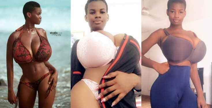 Africa Girl With The Biggest Boobs, Pamela Odame Says Her Big Oranges Juice Are Like Miracle To Her