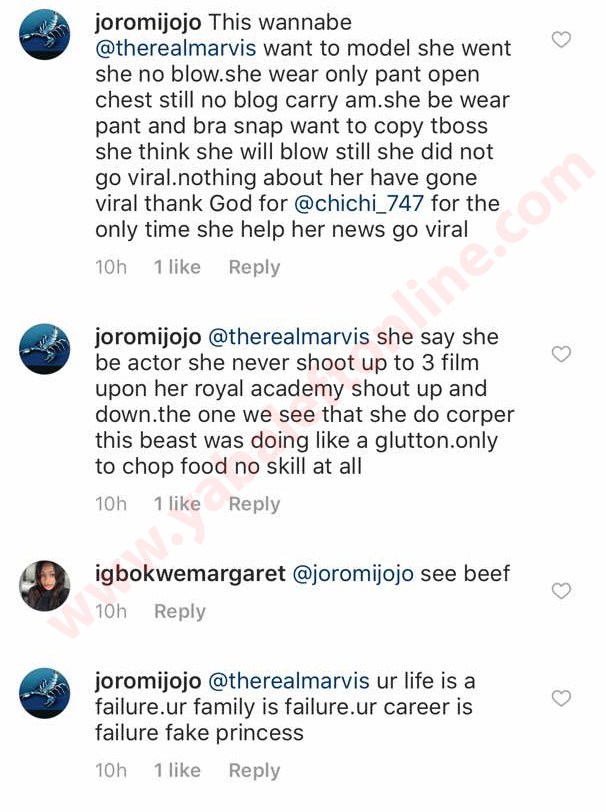 'I have your lesbian s*x tape, you have done series of abortion' - Efe Fans rips Marvis to shreds