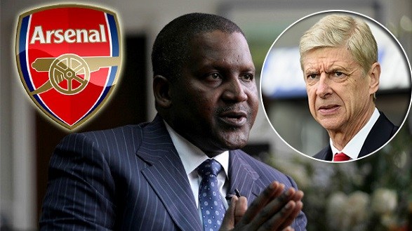 "I know who i will be firing first" - Dangote again reveals desire to buy Arsenal
