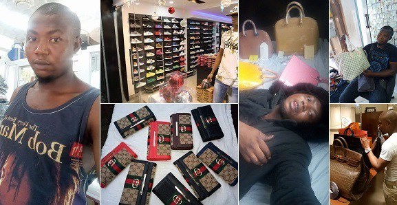 'My designer bags can feed Hushpuppi and his family for 5 years' - Nigerian Guy brags