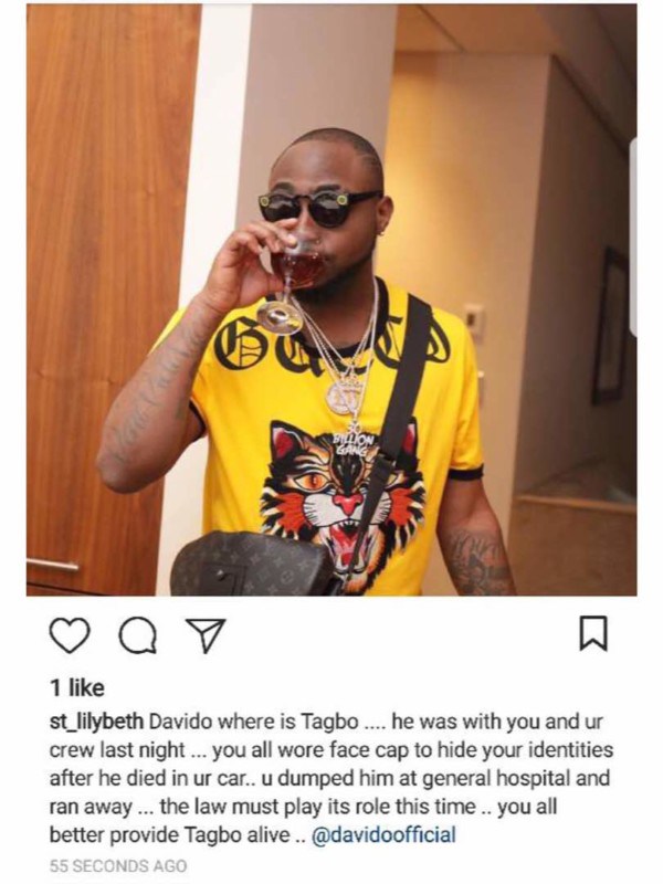 Picture of the guy who allegedly died in Davido's car