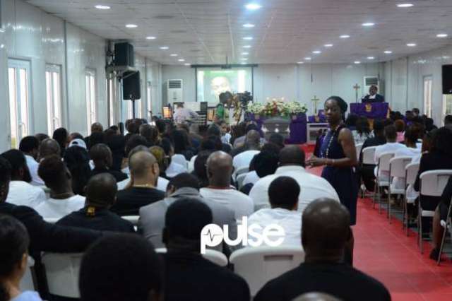 In Photos: Davido Attends Funeral Ceremony Of His Late Friend, DJ Olu.