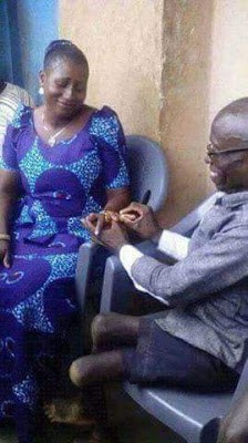 Nigerians React As Physically Challenged Man Allegedly Engages Lady For Marriage (Photos)