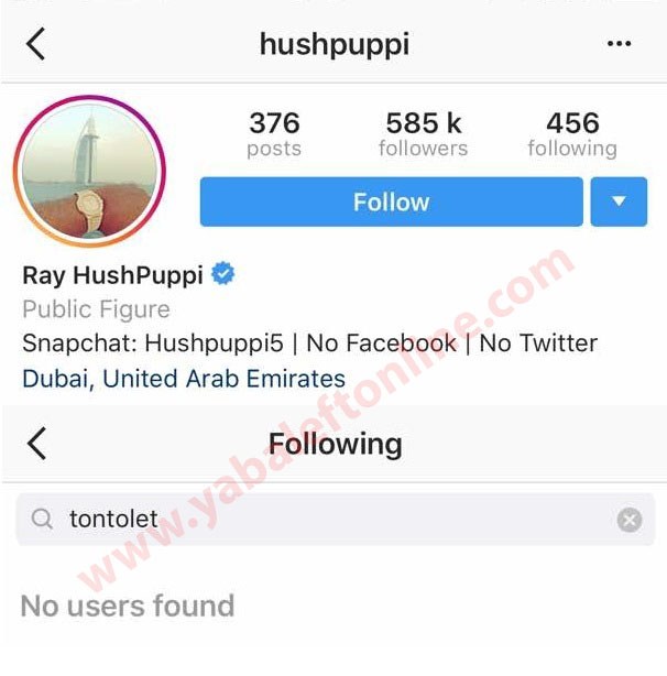 Tonto Dikeh unfollows Hushpuppi on Instagram, he unfollows her back