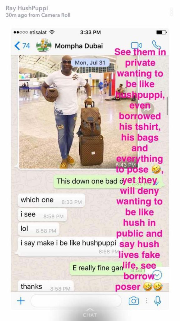 Hushpuppi replies Mompha, exposes him, shares chats. 'You Impregnated Your Maid!'