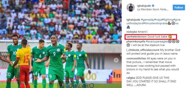 Super Eagles Player, John Ighalo's Wife Calls Out Lady Who's Showing Affection For Him.
