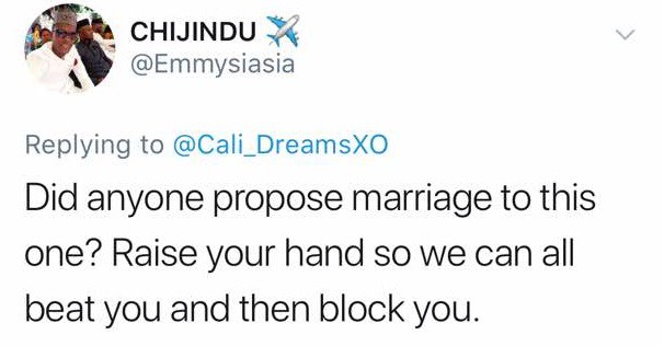 'I cannot marry a man who stays on the Mainland' - Twitter user
