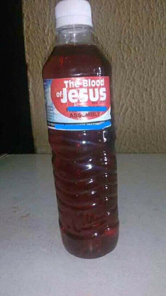 This Labeled 'Blood of Jesus' Drink Is Sold For N2,000 In Akwa Ibom