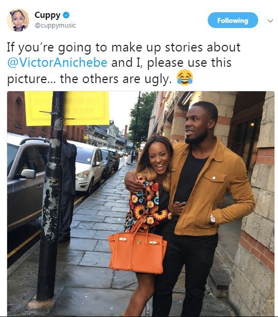 DJ Cuppy reacts to reports of her and Victor Anichebe's Breakup.