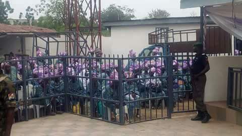 Women In Aso-Ebi Allegedly Denied Entry To Bukola Saraki's Daughter's Wedding. (Photos)