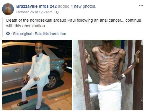 Popular Gay man, Paul Arduad dies after long battle with A.nal Cancer