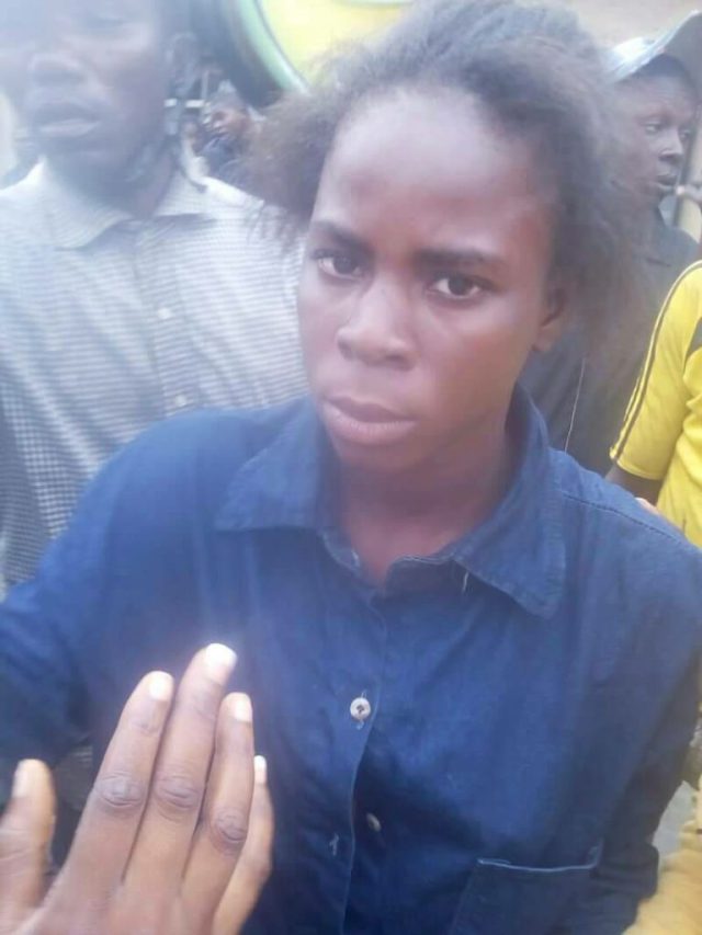 Young Nigerian Girl Nabbed After She Was Caught Stealing N70k From A Woman's Account Via An ATM In Delta. (Photos)