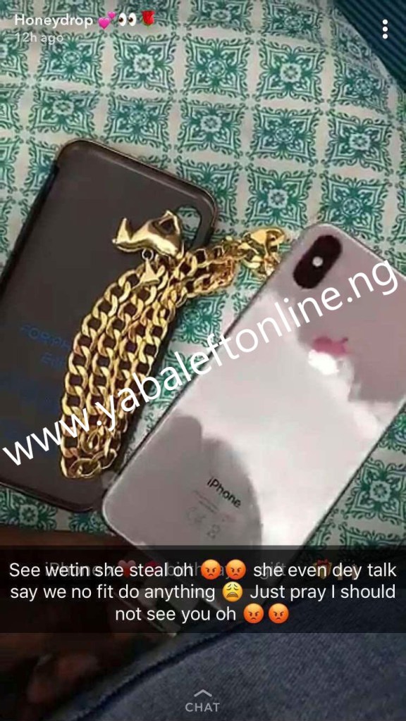 Nigerian Big Girl calls out Lady who stole her brand new iPhone X, Gold chain of N1.5m and her friends N3m in Dubai