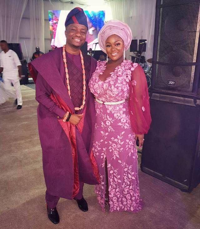 Beautiful Celebrity couples that attended Banky W and Adesua's Traditional Wedding.. (photos) #BAAD2017