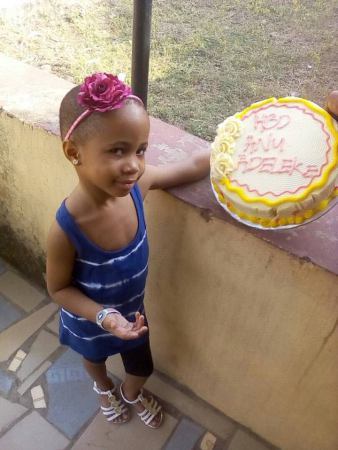 Anu Adeleke, the alleged first daughter Davido denied, clocks 4 years today. (photos)