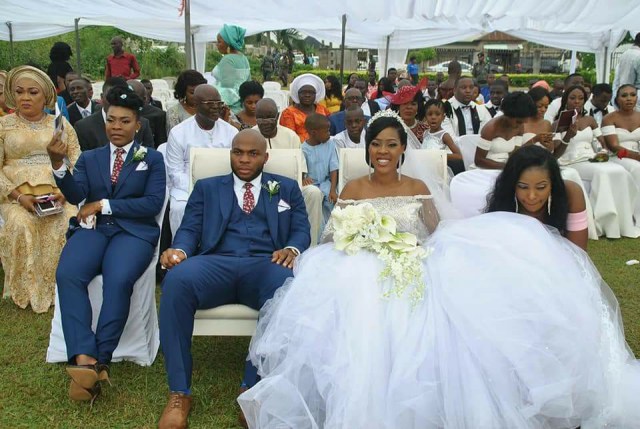 Female Best Man steals the show at her brother's wedding in Akwa Ibom (photos)