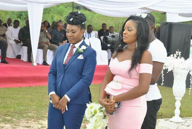Female Best Man steals the show at her brother's wedding in Akwa Ibom (photos)
