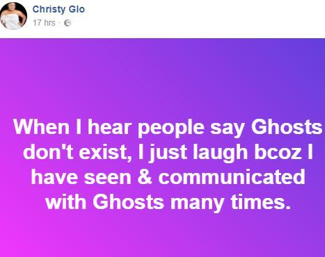 Meet Nigerian lady who meets and communicates with ghosts everyday