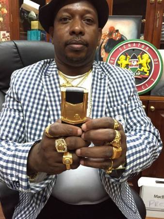 Meet Kenyan Governor, Mike Sonko Who Has Gold Cars, Uses 24 Karat Gold Phones, And Only Drinks Gold Wine (Photos)