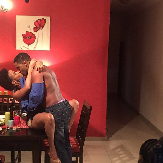 Adesua and Kunle Remi in Uduak Isong's Falling