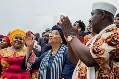 Okorocha also unveiled a road named after Liberian President, Ellen Sirleaf (photos)