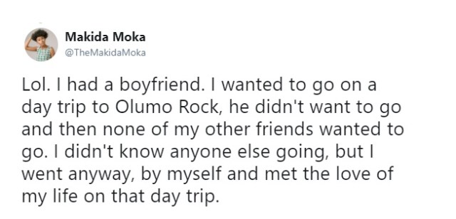 Her ex-boyfriend refusal to follow her to Olumo Rock led her to meeting another man, now she's engaged!!