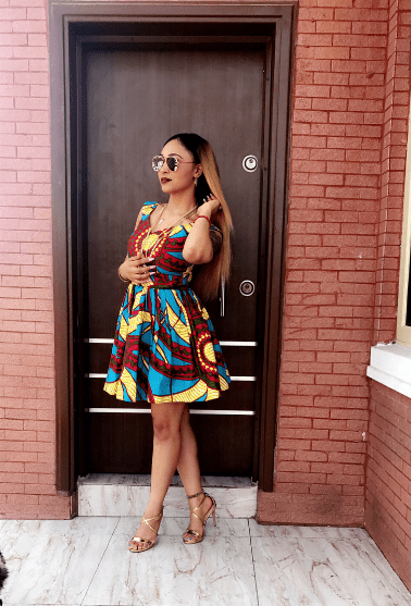 Rosaline Meurer Looks Gorgeous In Mini Ankara Dress (Photos)