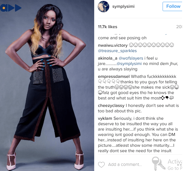 'Simi, you're getting fat o' - Body shamers come for Simi in recent photo