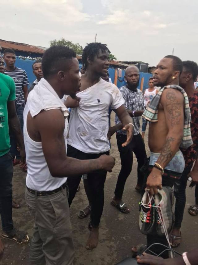 Popular Yahoo Boy, Tomiwa caught stealing in Egbeda this morning (Video)