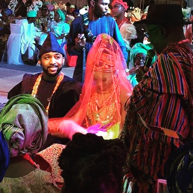 Billionaire daughter, Oyinda Adenuga's beautiful look to Banky W and Adesua's wedding