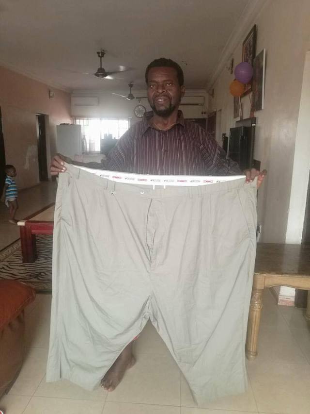 Unbelievable Before and After Photos of a man from Enugu State after his rigorous weight loss procedure