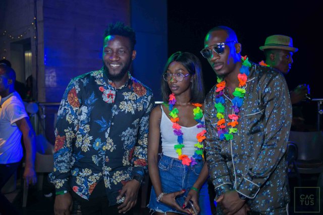 Tiwa Savage, Toke Makinwa, Ycee, Mr Eazi Party With DJ Cuppy At 'Cactus on the Roof'