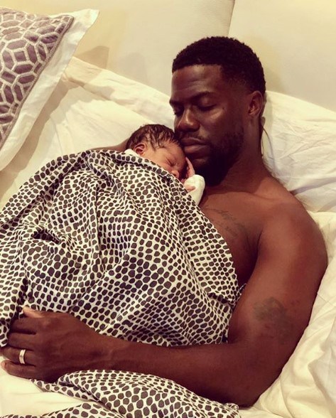 Lovely Photos Of Kevin And Eniko Hart With Their Newborn Son.