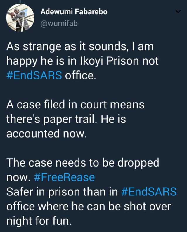 Young Father Has Been In Detention For 5 Days after SARS Picked Him Up When He Went Out At Night To Buy Water.