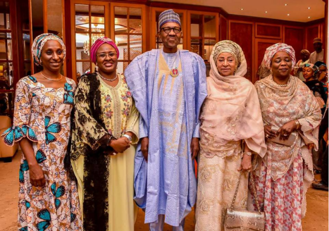 Photos And Video From Buhari's Surprise Birthday Get Together