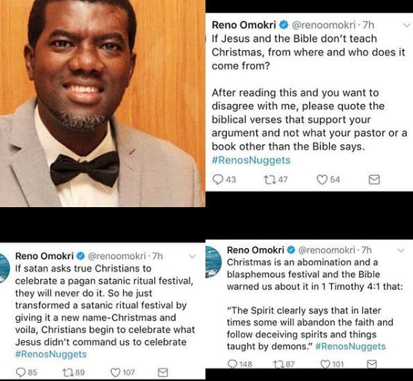 Daddy Freeze Promises to "Embarrass Reno Omokri" anytime he sees him.
