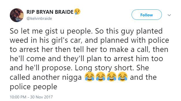 Nigerian man plans with police to propose to his girl, and it was an epic fail!