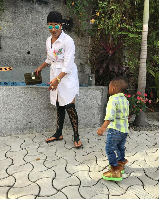 Tonto Dikeh Shares Lovely Photos With Her Son, King As He Turns 22 Months Old.