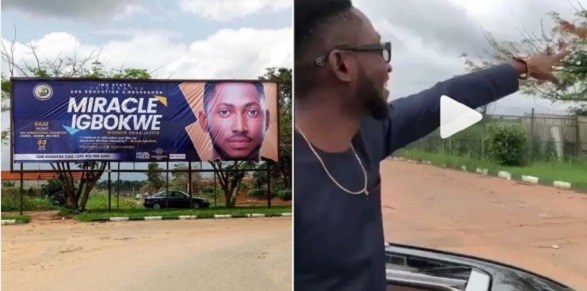 #BBNaija: The moment Miracle stormed Imo State (Video)